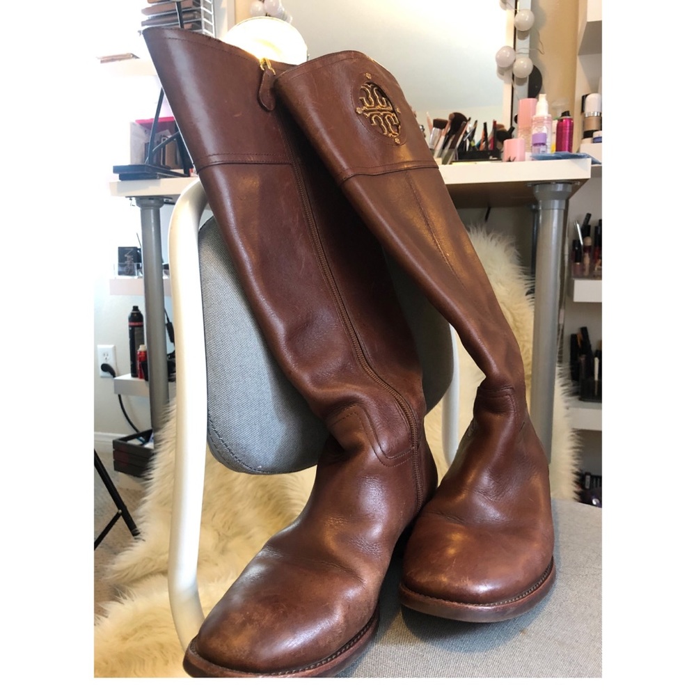 Tory Burch Almond Ashlynn Riding Boots